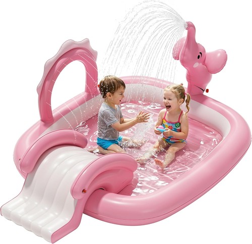 Elephant kids pool slide - elephant, w/